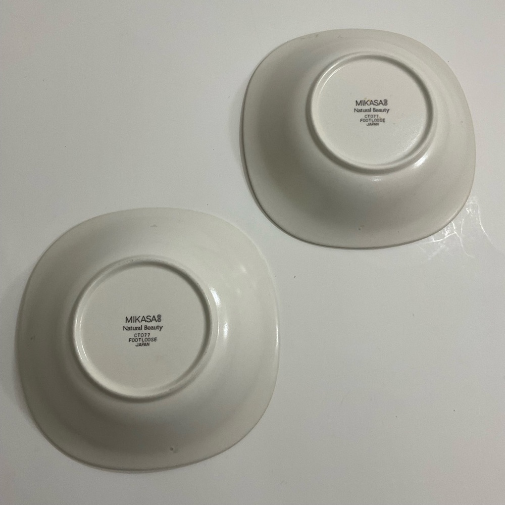 Mikasa Natural Beauty CT077 FootLoose Japan salad/cereal bowl set of 2 - Picture 2 of 6